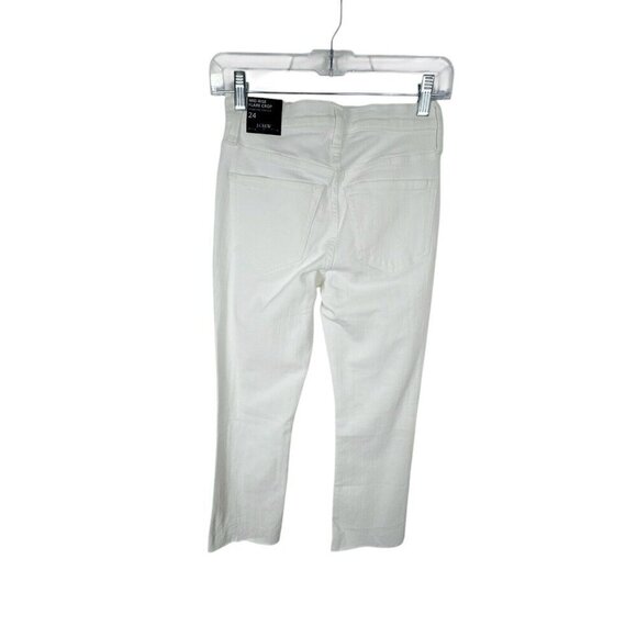 J.Crew Women's 24 Mid Rise Flare Crop Off-White Jeans NWT Signature Stretch - Picture 3 of 12